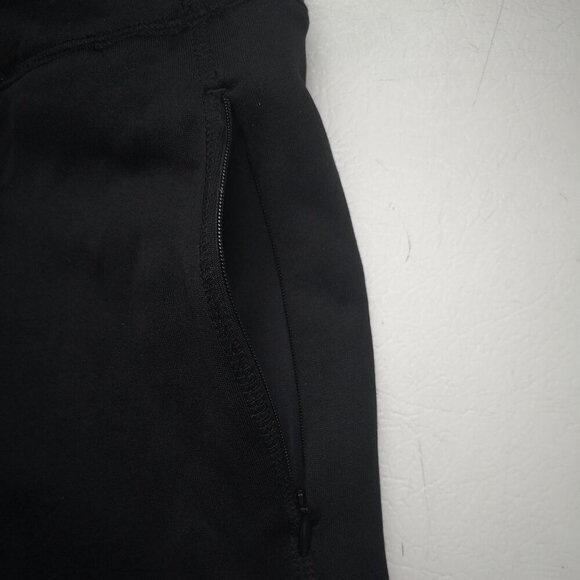 Lands' End Ladies Size Medium Tall Black Fleece Lined Pull On Track Pants - Picture 7 of 11